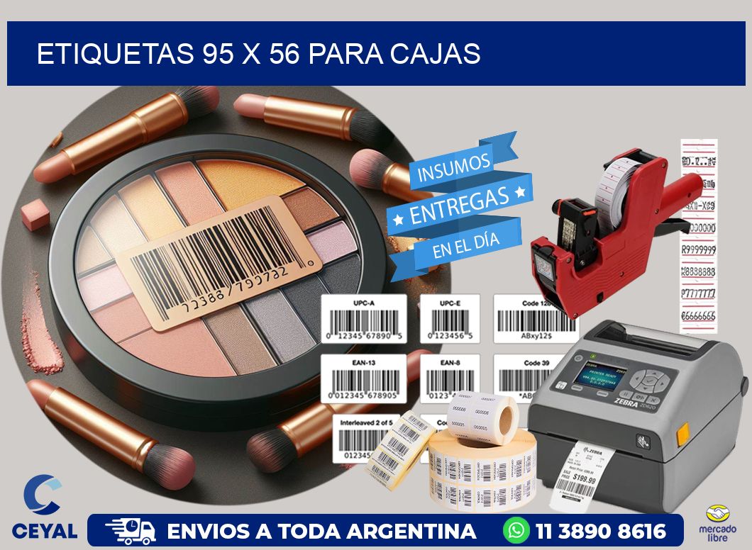 ETIQUETAS 95 x 56 PARA CAJAS