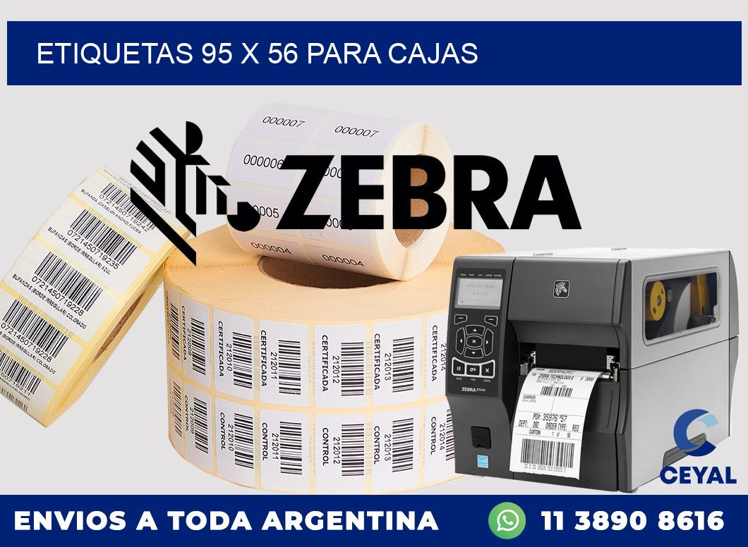 ETIQUETAS 95 x 56 PARA CAJAS