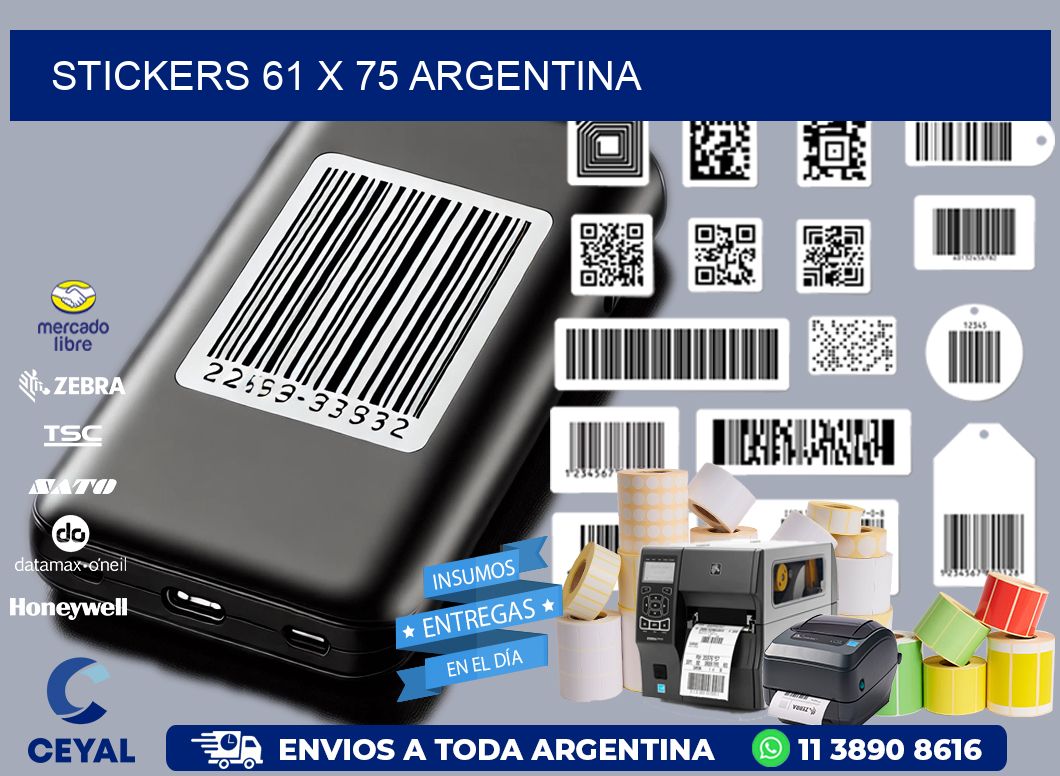 STICKERS 61 x 75 ARGENTINA
