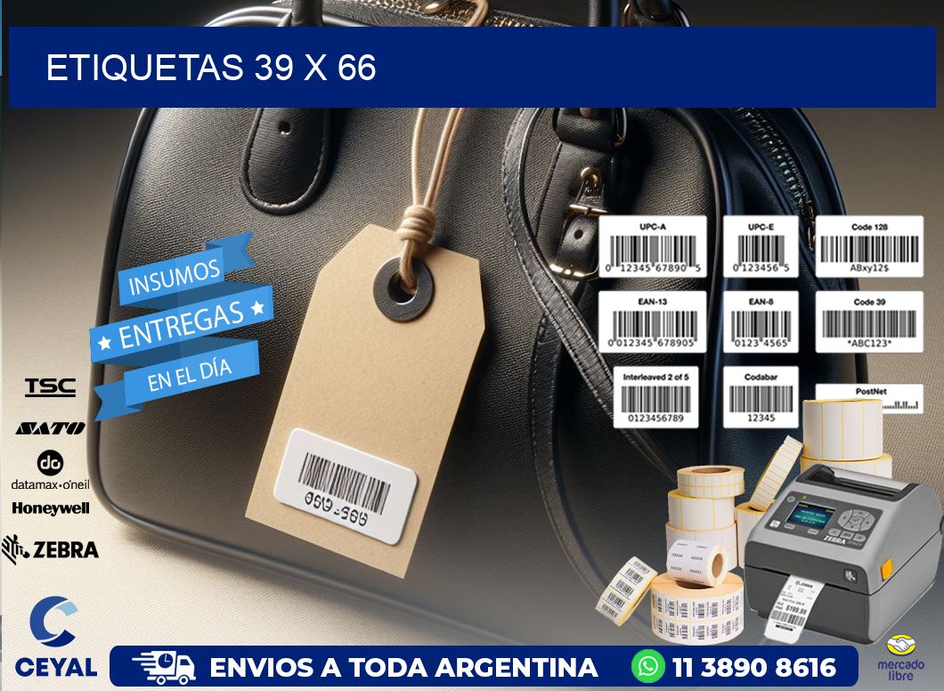 etiquetas 39 x 66