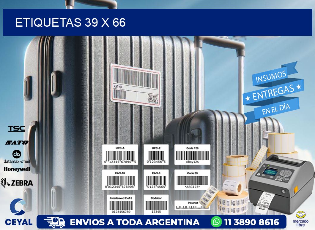 etiquetas 39 x 66