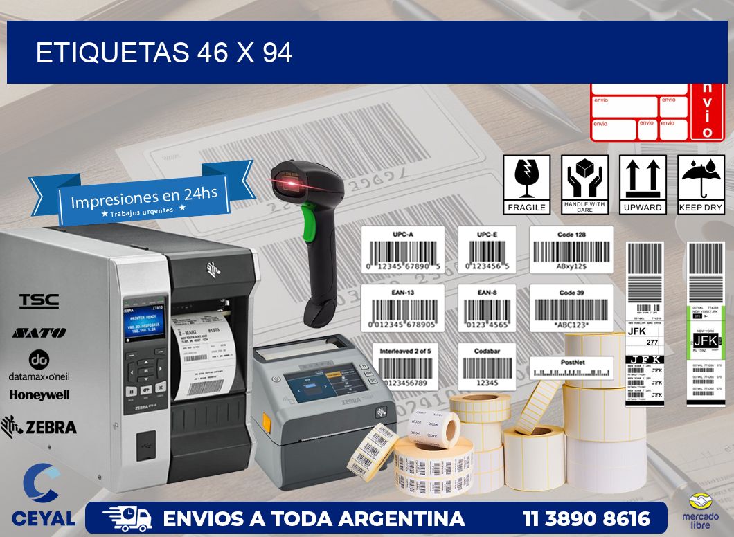 etiquetas 46 x 94