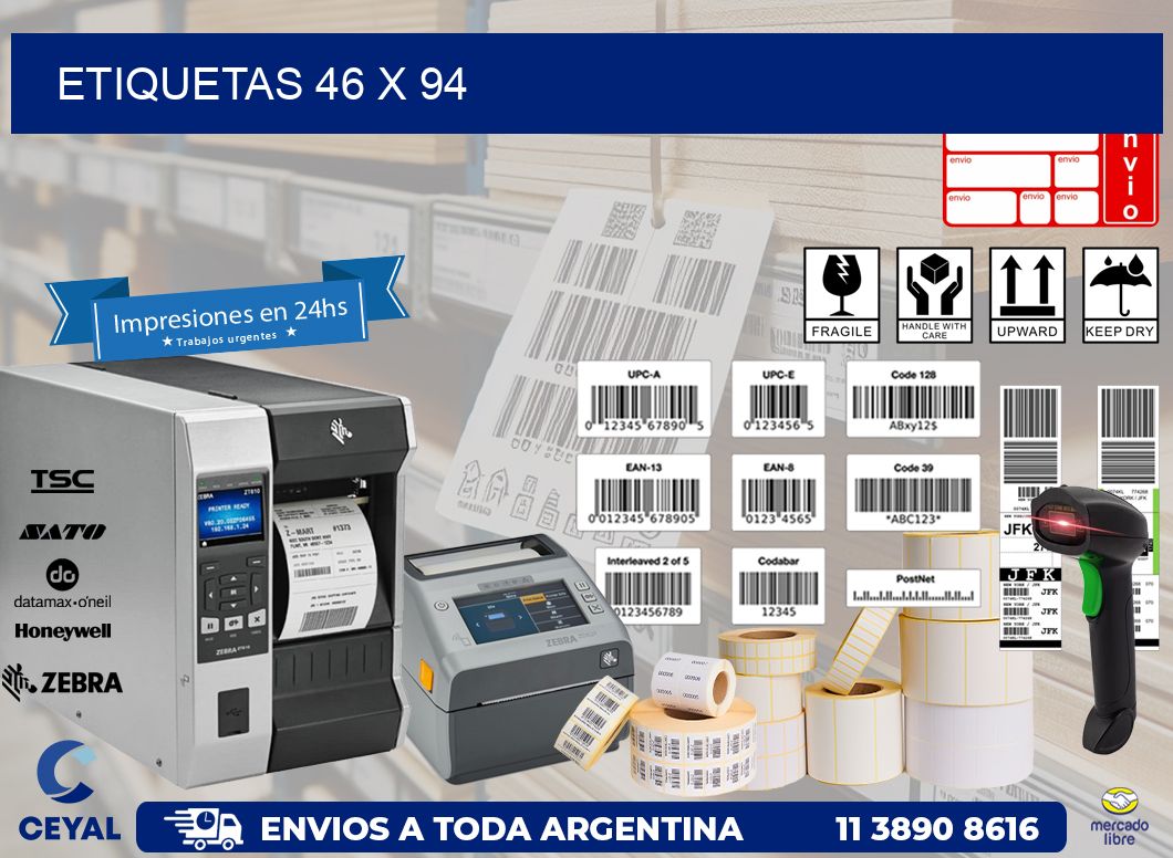 etiquetas 46 x 94