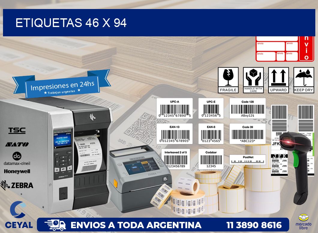 etiquetas 46 x 94