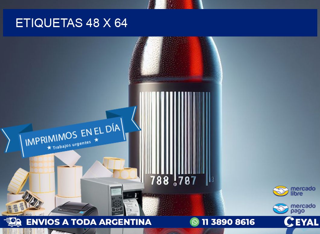 etiquetas 48 x 64