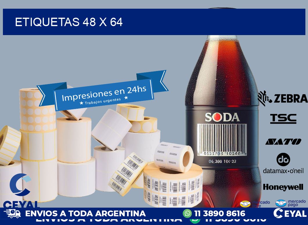 etiquetas 48 x 64