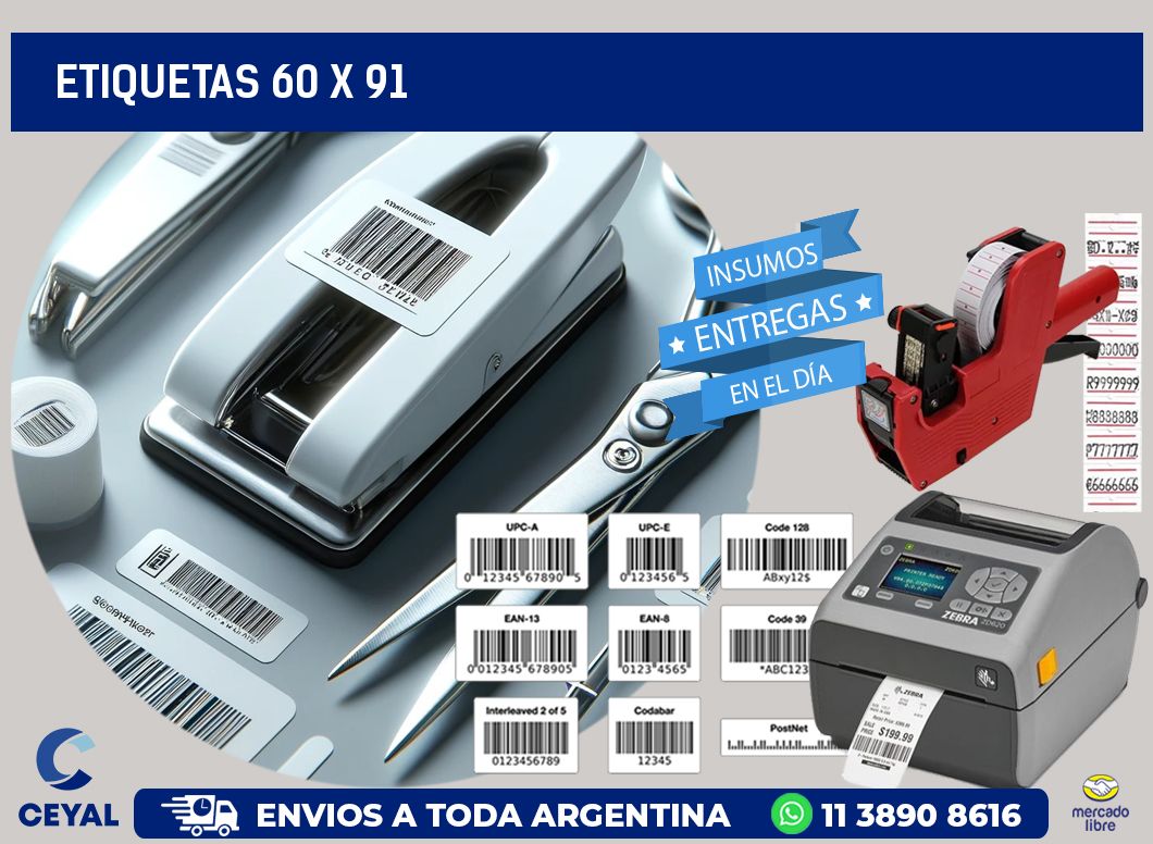 etiquetas 60 x 91