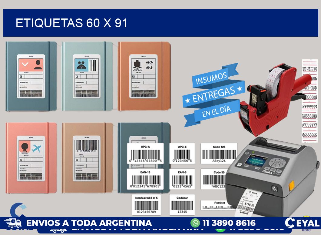 etiquetas 60 x 91