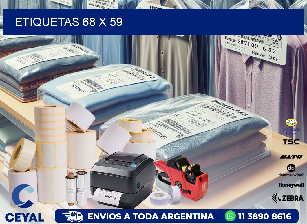etiquetas 68 x 59