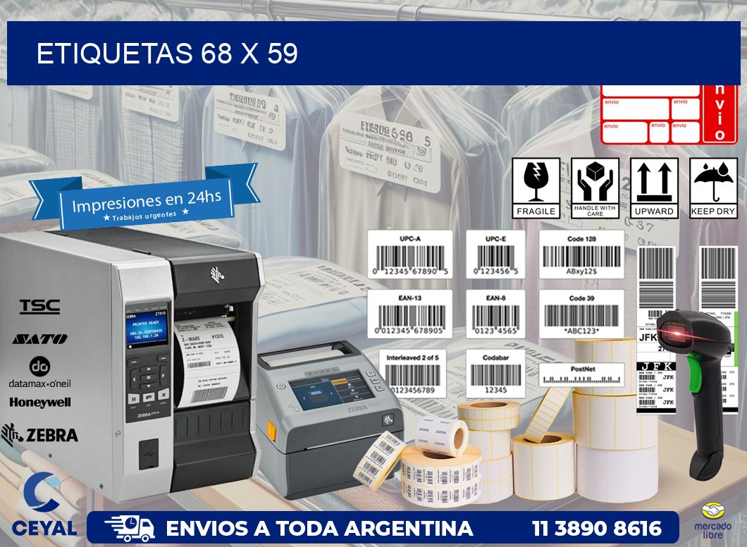 etiquetas 68 x 59