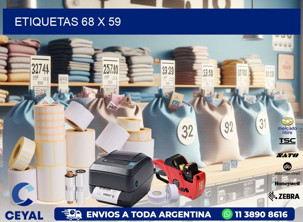 etiquetas 68 x 59