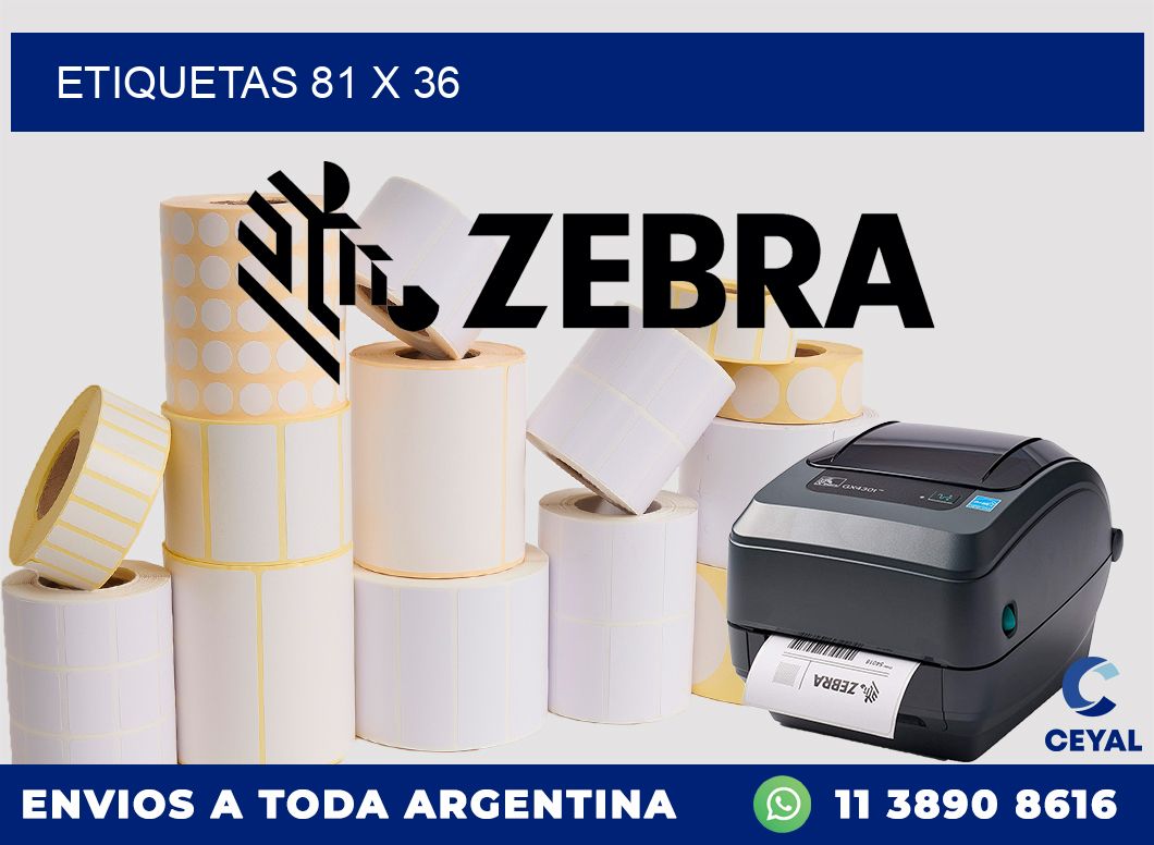 etiquetas 81 x 36