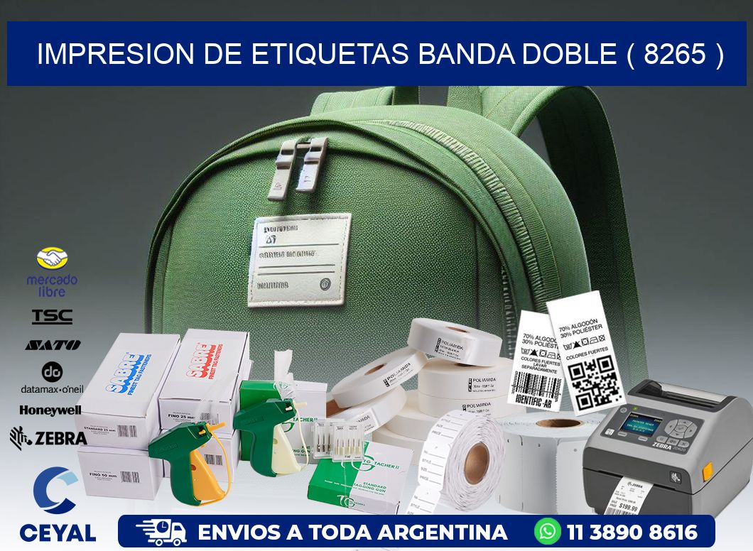impresion de etiquetas banda doble ( 8265 )