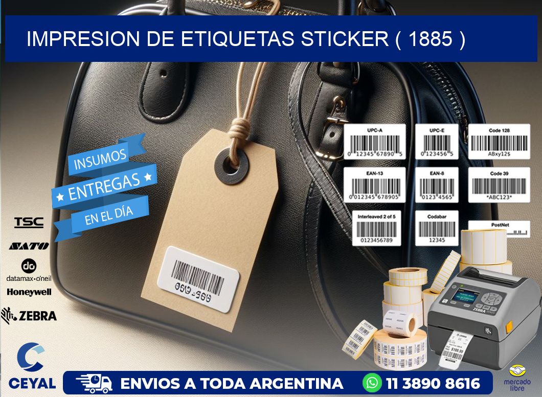 impresion de etiquetas sticker ( 1885 )