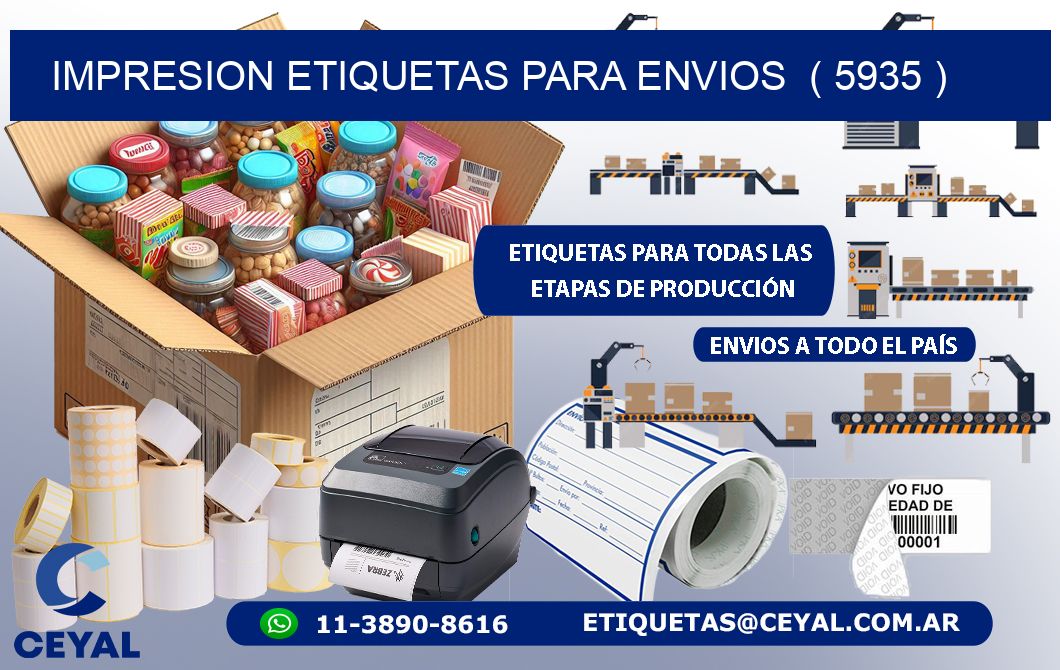 impresion etiquetas para envios  ( 5935 )
