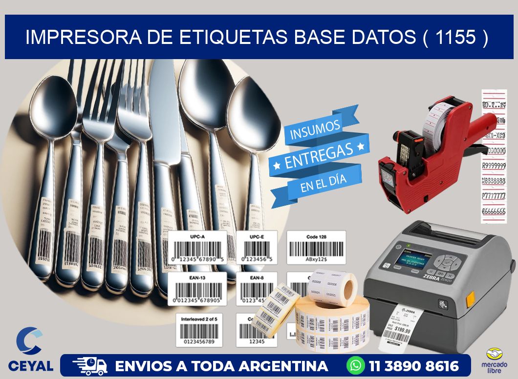 impresora de etiquetas base datos ( 1155 )