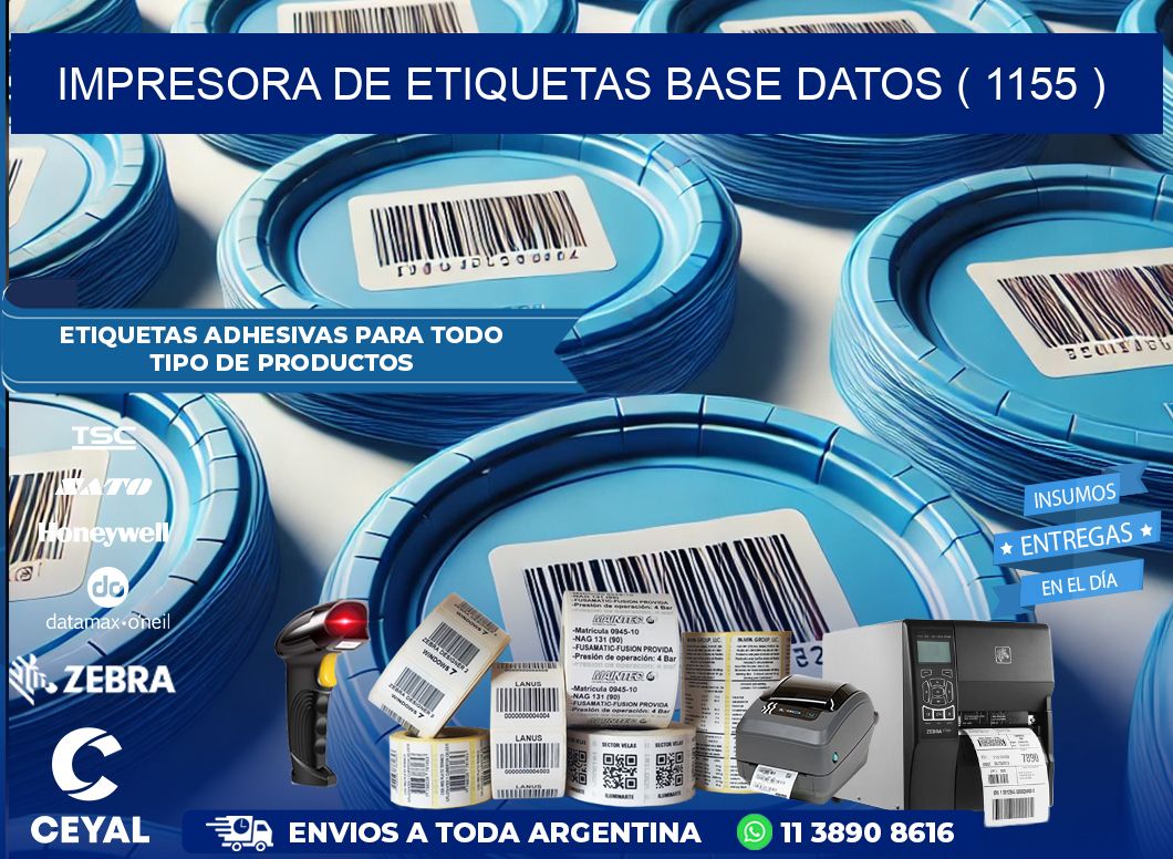 impresora de etiquetas base datos ( 1155 )