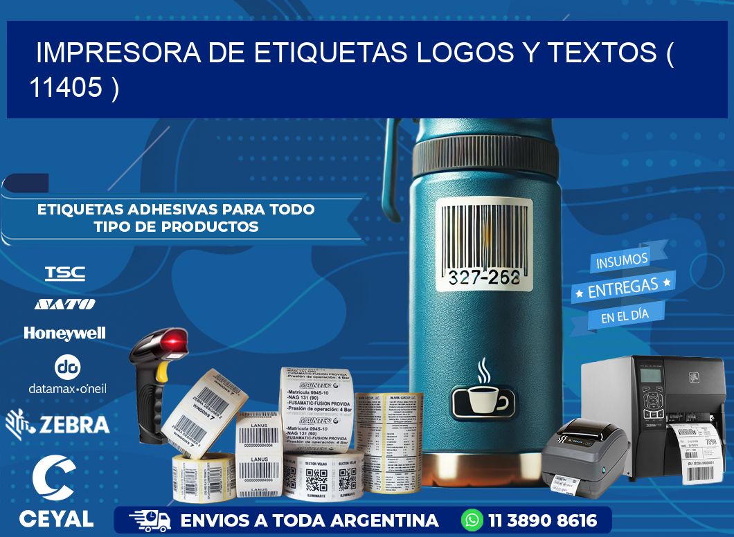 impresora de etiquetas logos y textos ( 11405 )
