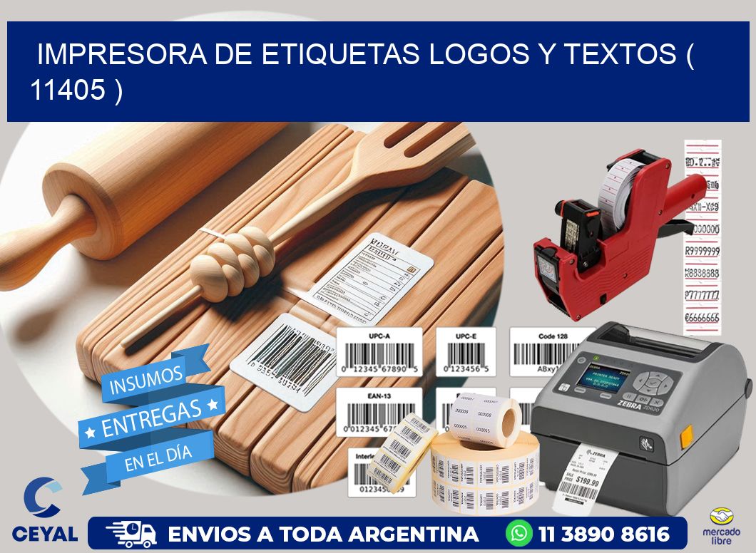 impresora de etiquetas logos y textos ( 11405 )