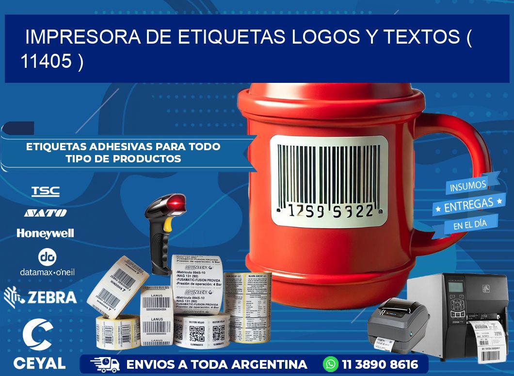 impresora de etiquetas logos y textos ( 11405 )
