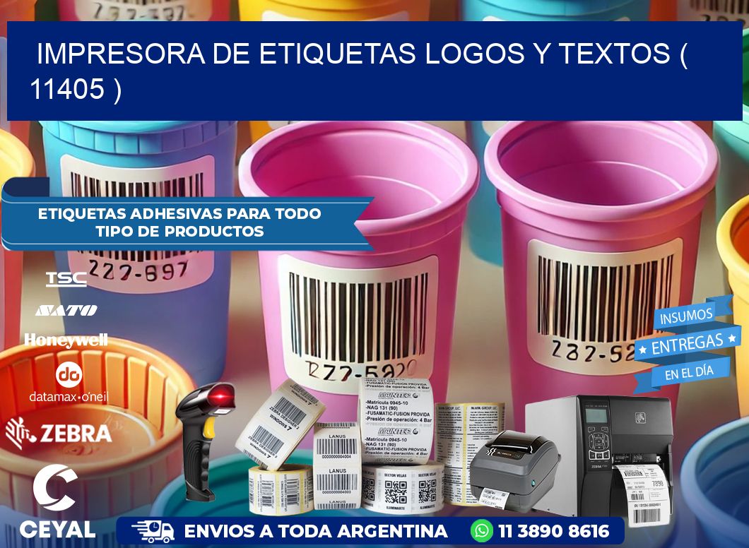 impresora de etiquetas logos y textos ( 11405 )
