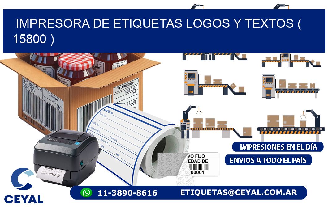 impresora de etiquetas logos y textos ( 15800 )