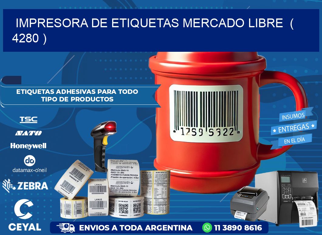 impresora de etiquetas mercado libre  ( 4280 )
