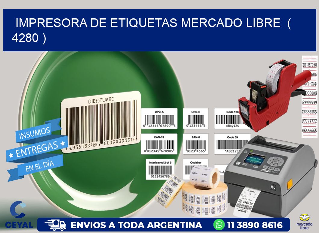 impresora de etiquetas mercado libre  ( 4280 )