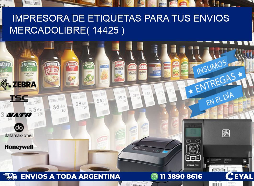 impresora de etiquetas para tus envios mercadolibre( 14425 )