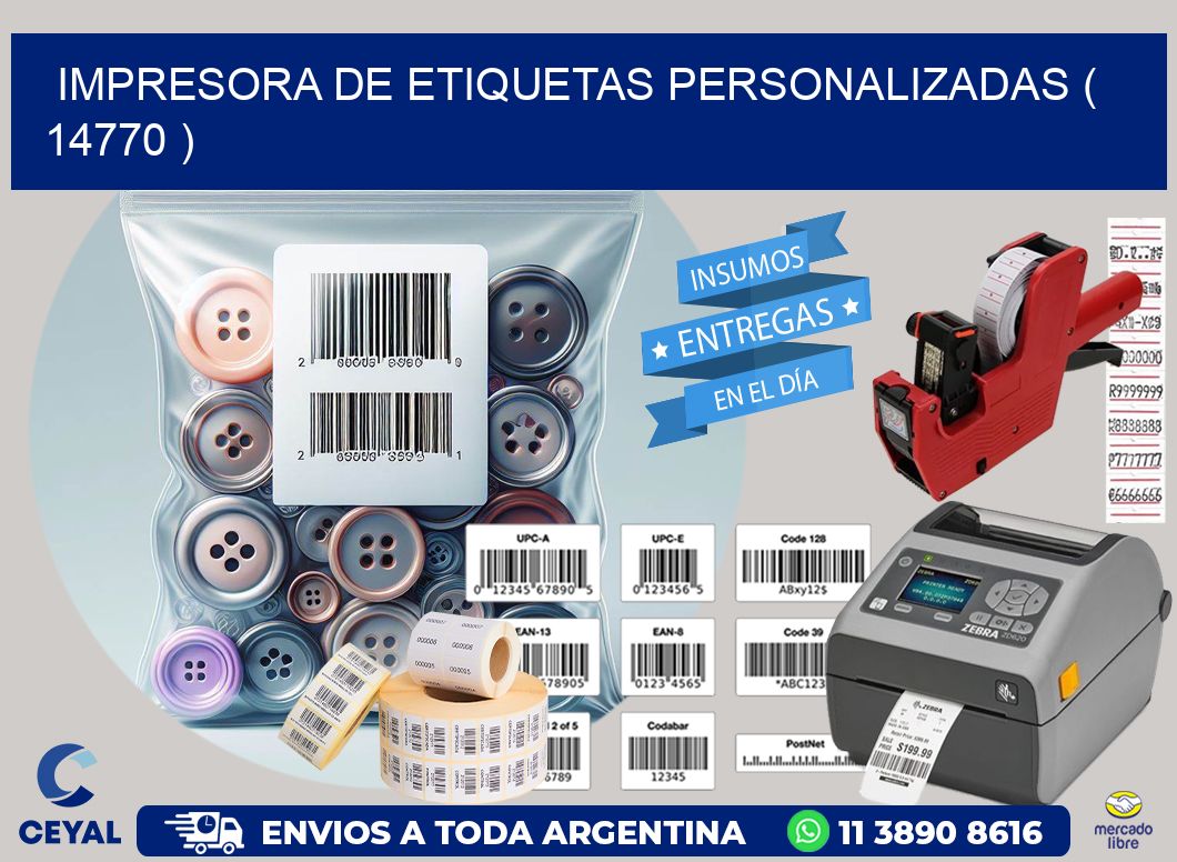 impresora de etiquetas personalizadas ( 14770 )