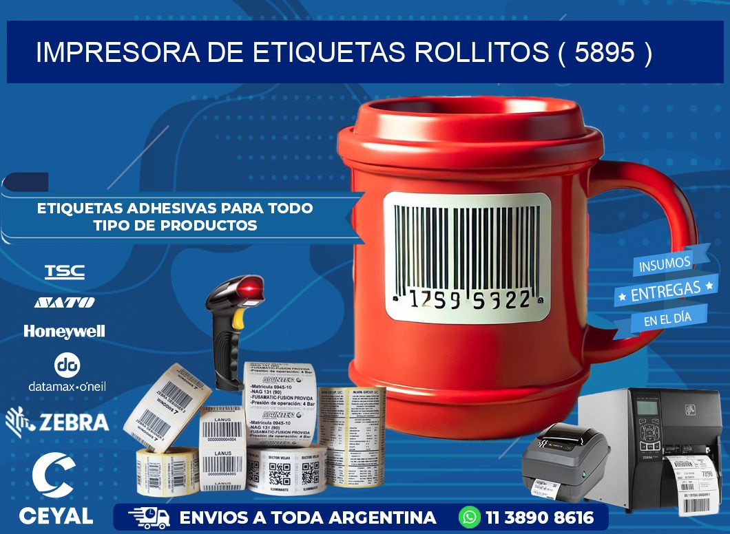 impresora de etiquetas rollitos ( 5895 )