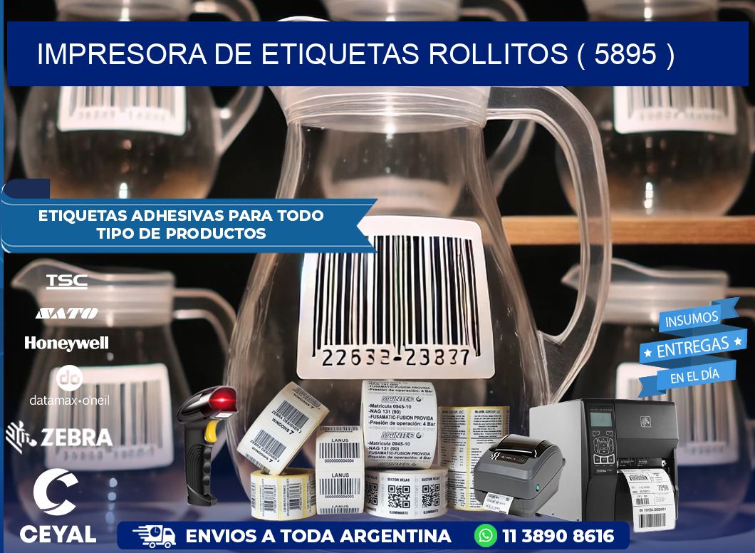 impresora de etiquetas rollitos ( 5895 )