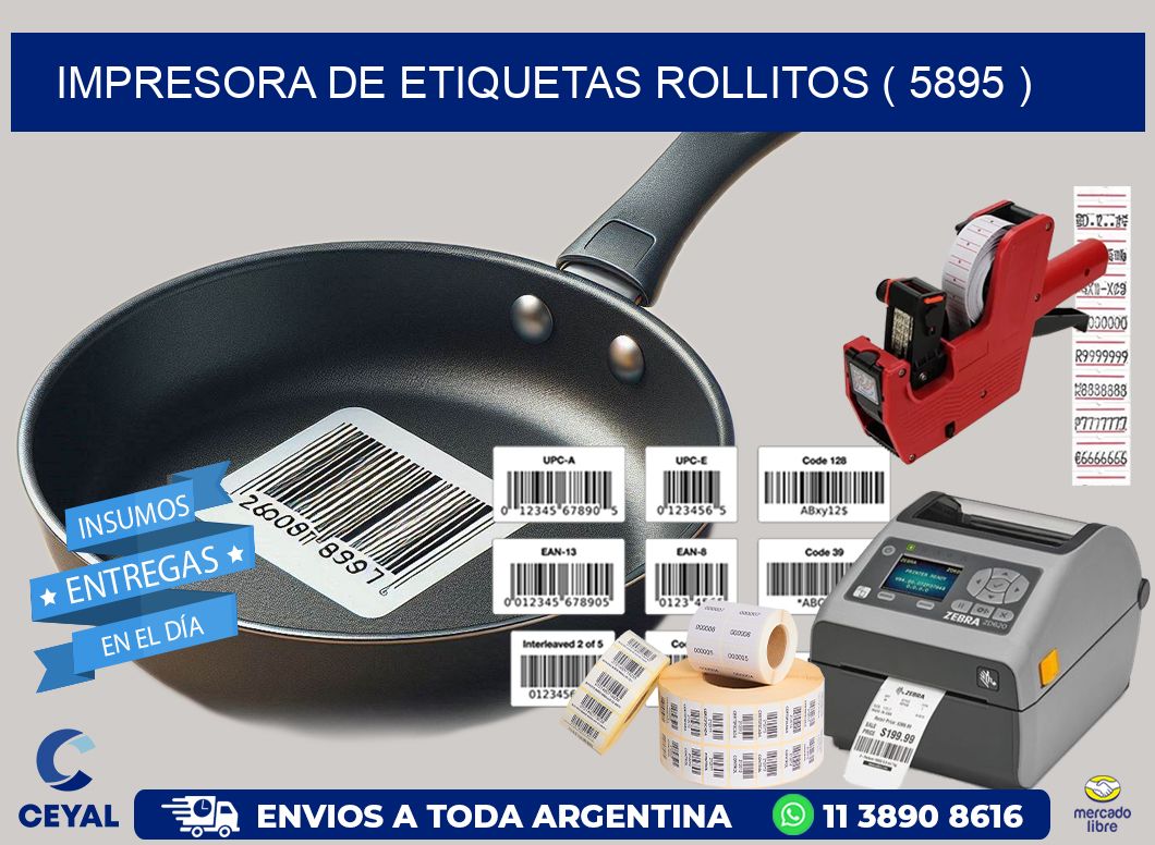 impresora de etiquetas rollitos ( 5895 )