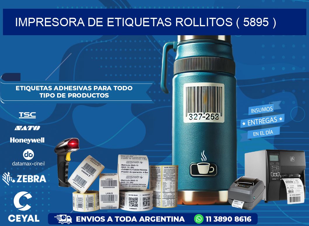 impresora de etiquetas rollitos ( 5895 )