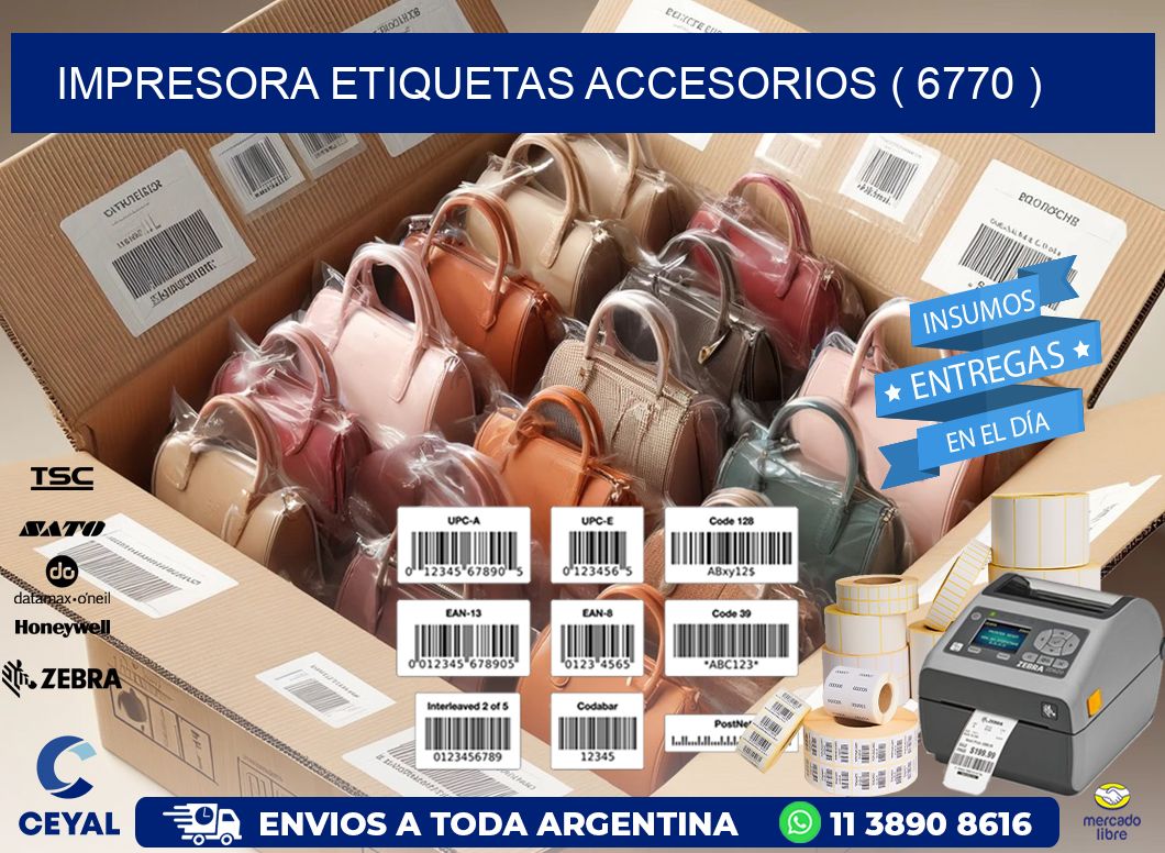 impresora etiquetas accesorios ( 6770 )