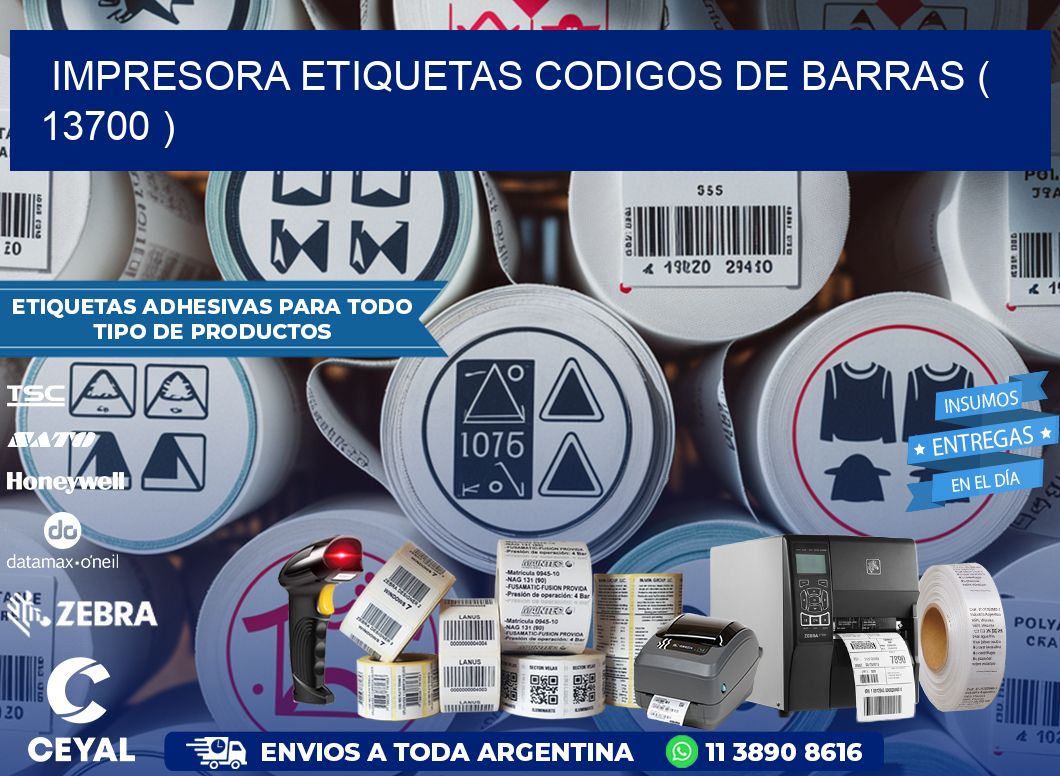 impresora etiquetas codigos de barras ( 13700 )