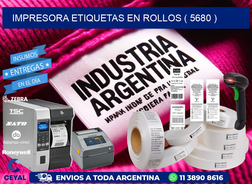 impresora etiquetas en rollos ( 5680 )