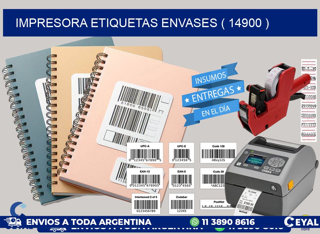 impresora etiquetas envases ( 14900 )