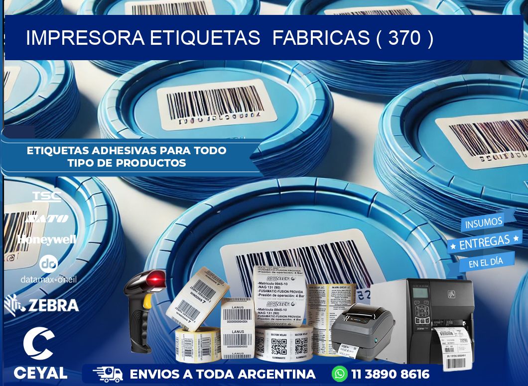 impresora etiquetas  fabricas ( 370 )
