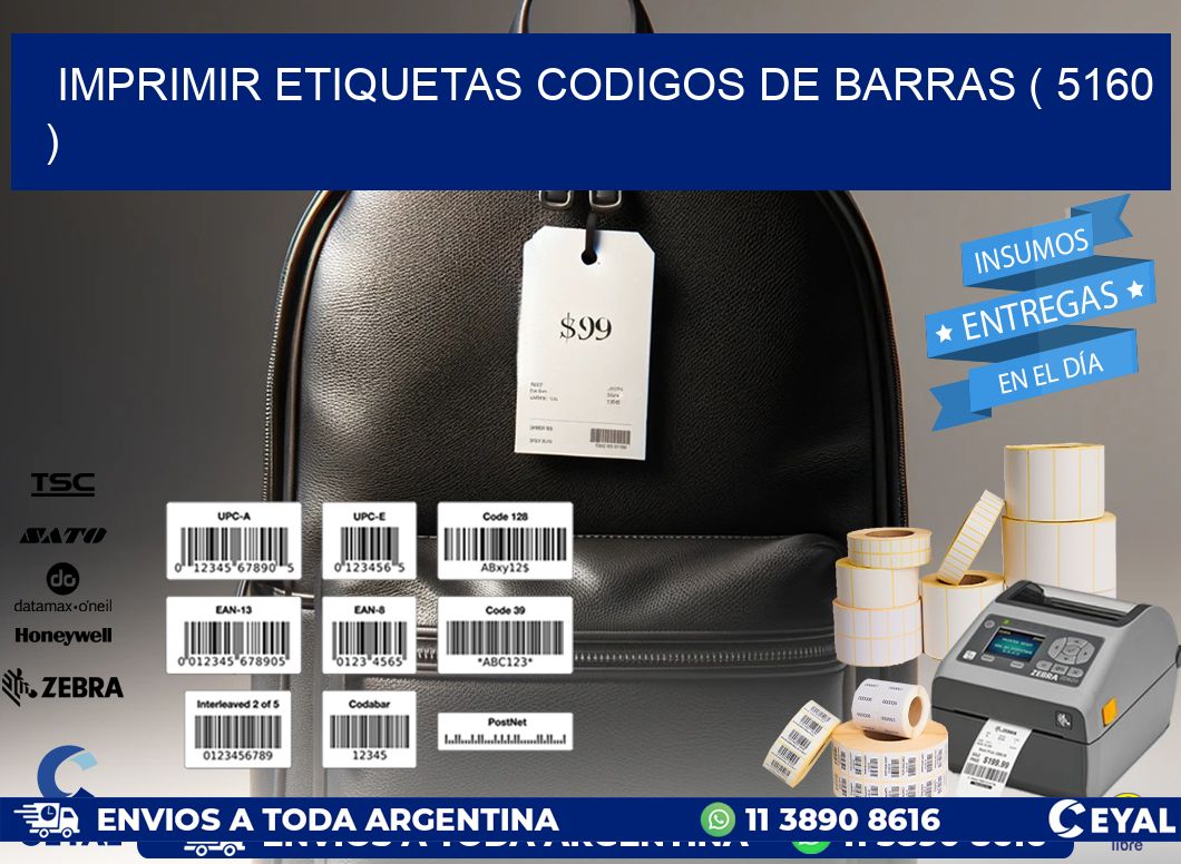 imprimir etiquetas codigos de barras ( 5160 )