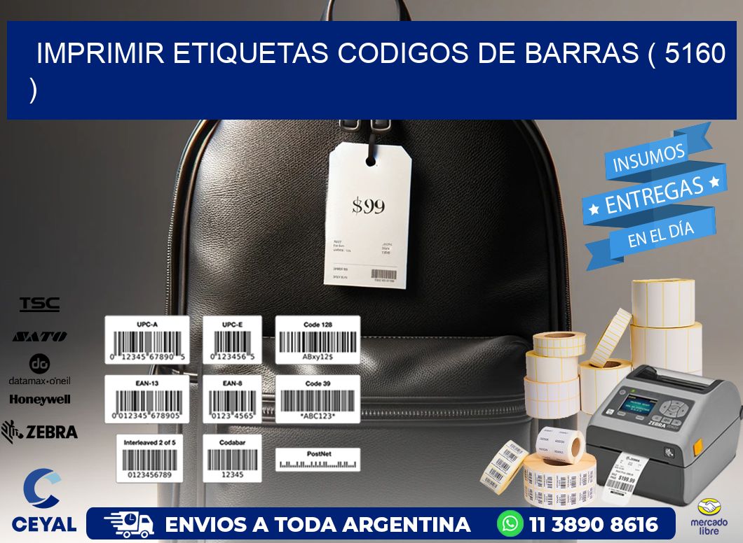 imprimir etiquetas codigos de barras ( 5160 )