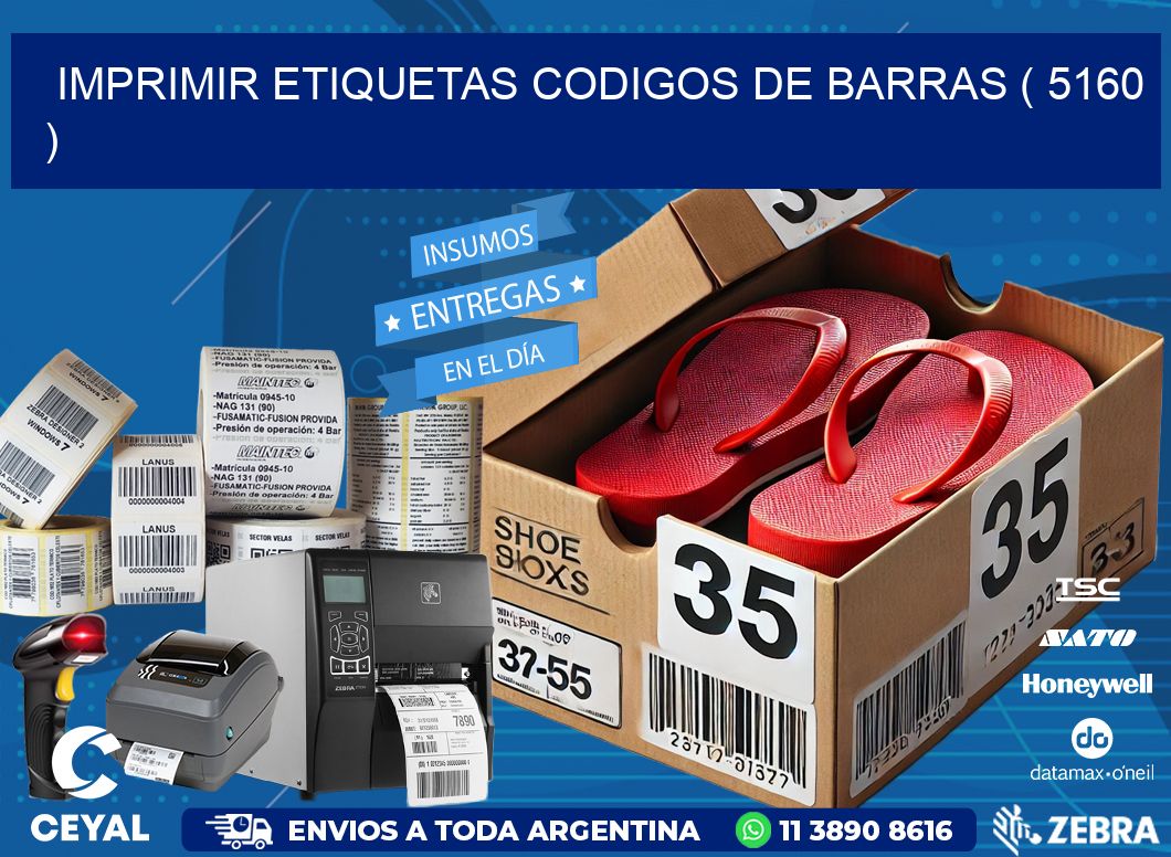 imprimir etiquetas codigos de barras ( 5160 )