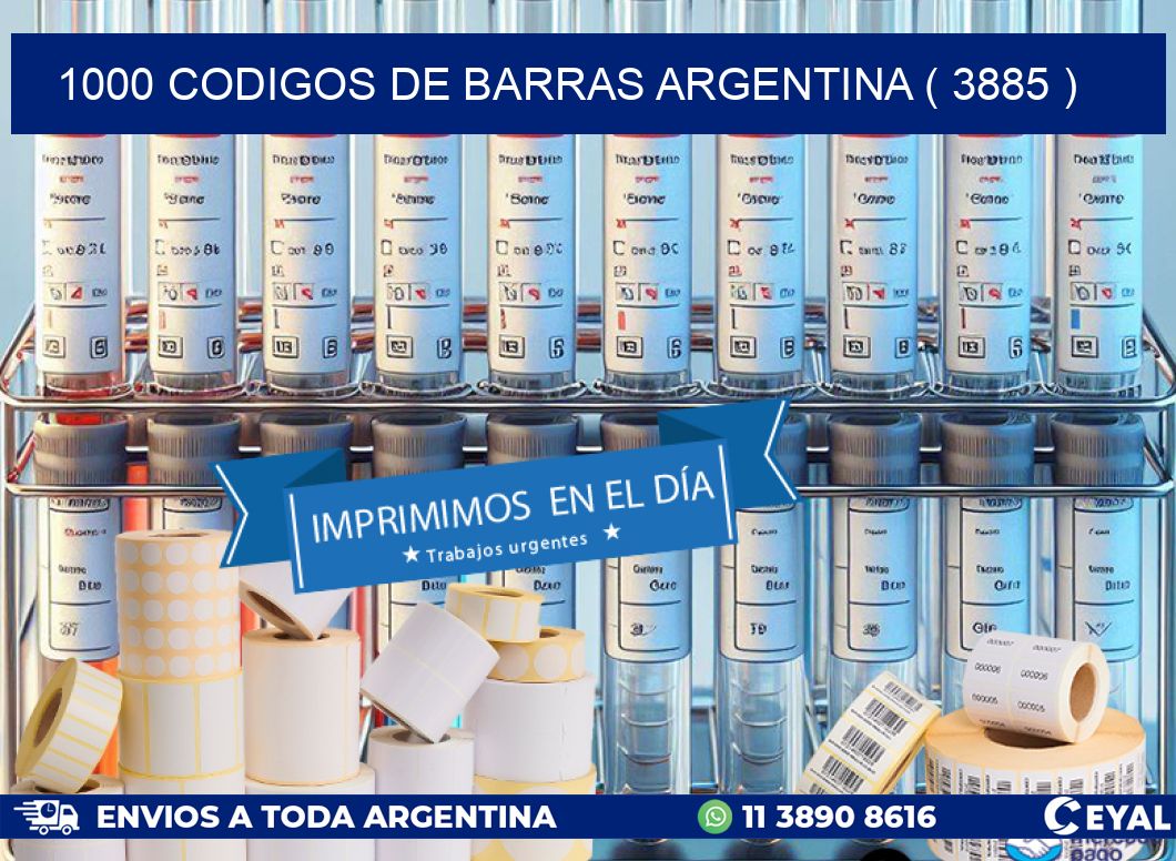 1000 codigos de barras argentina ( 3885 )