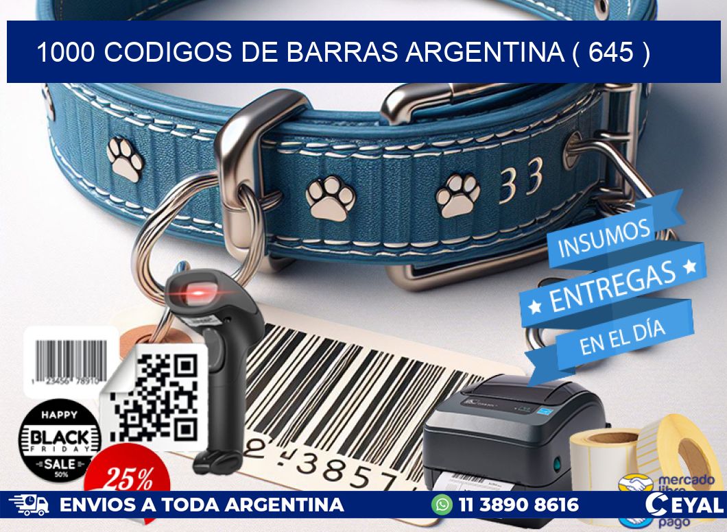 1000 codigos de barras argentina ( 645 )