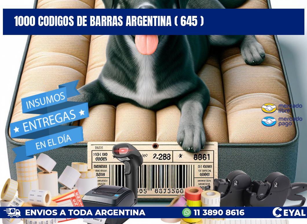 1000 codigos de barras argentina ( 645 )