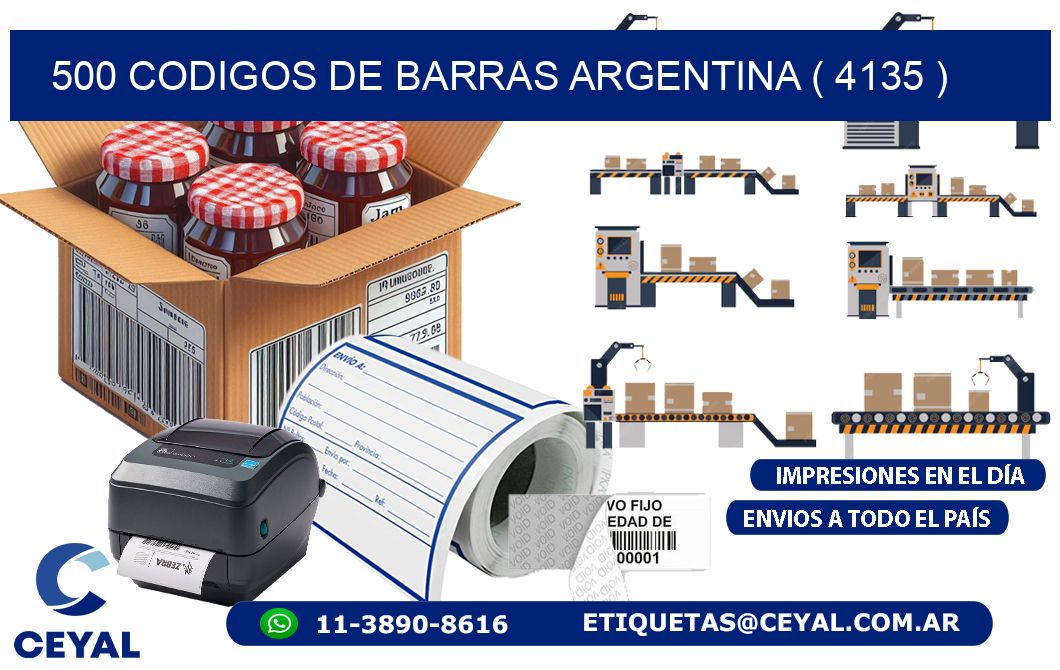 500 codigos de barras argentina ( 4135 )