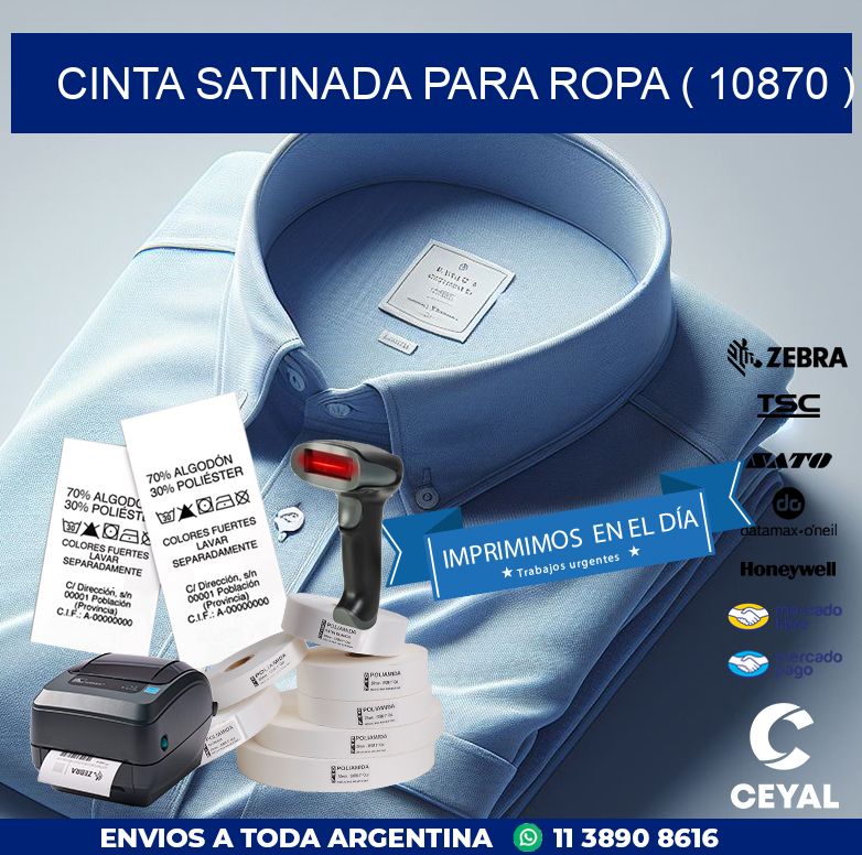 CINTA SATINADA PARA ROPA ( 10870 )