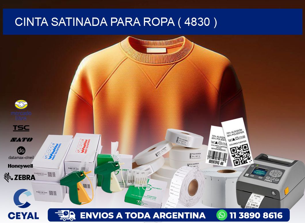 CINTA SATINADA PARA ROPA ( 4830 )