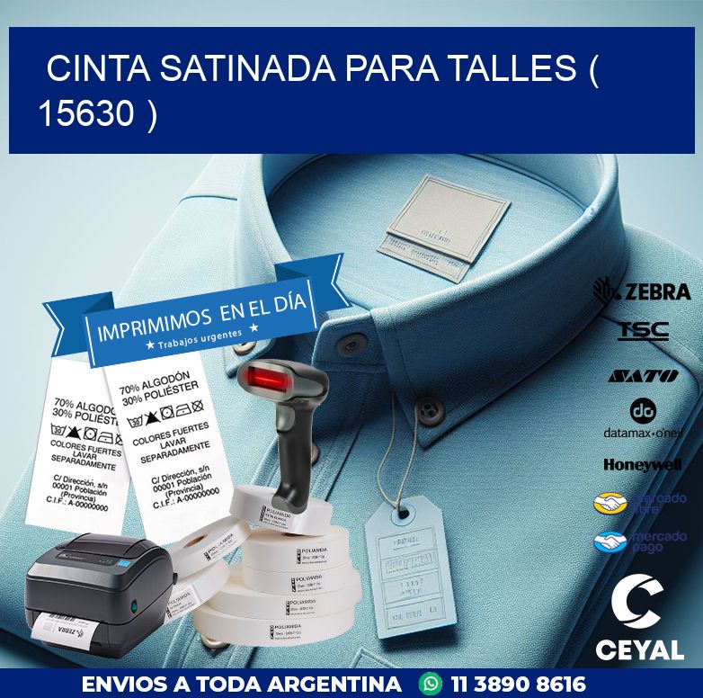 CINTA SATINADA PARA TALLES ( 15630 )