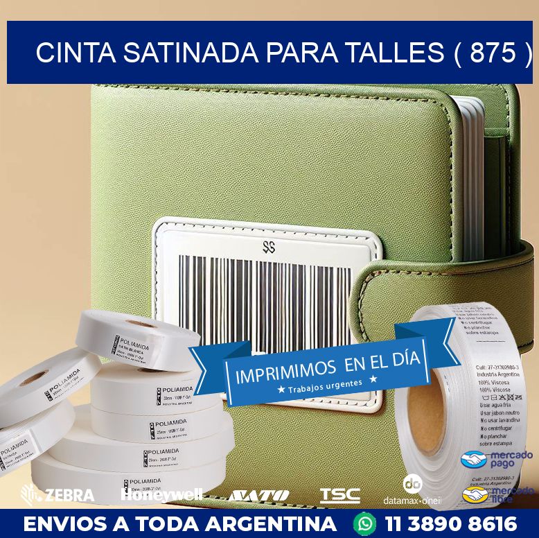 CINTA SATINADA PARA TALLES ( 875 )